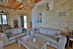 TV, fireplace, video games, DVD player