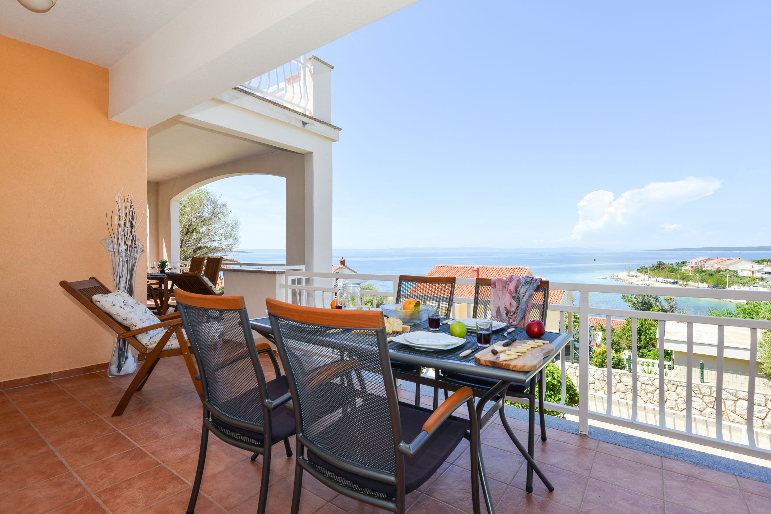 Meerblick von Terrasse