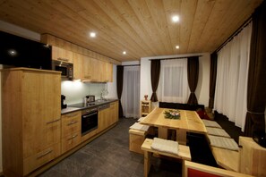 Fridge, microwave, dishwasher, coffee/tea maker