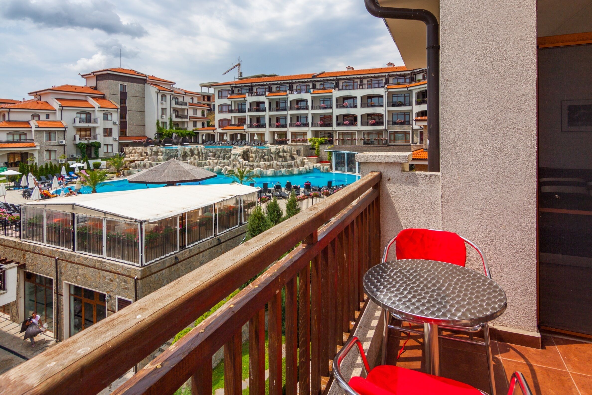 屋外ダイニングエリア