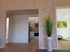 Oven, stovetop, dishwasher, coffee/tea maker