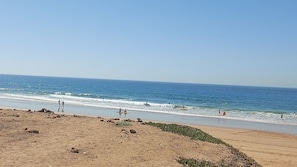Beach nearby, sun-loungers