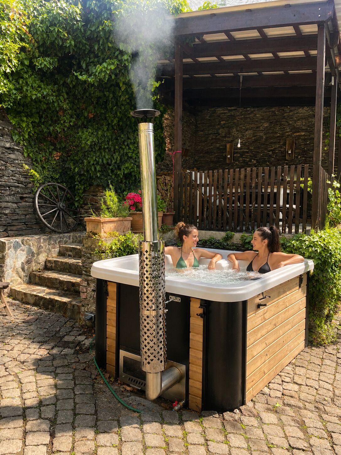 Baignoire à remous extérieure
