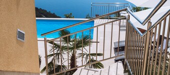 Unique apartment with plenty of outdoor space and pool