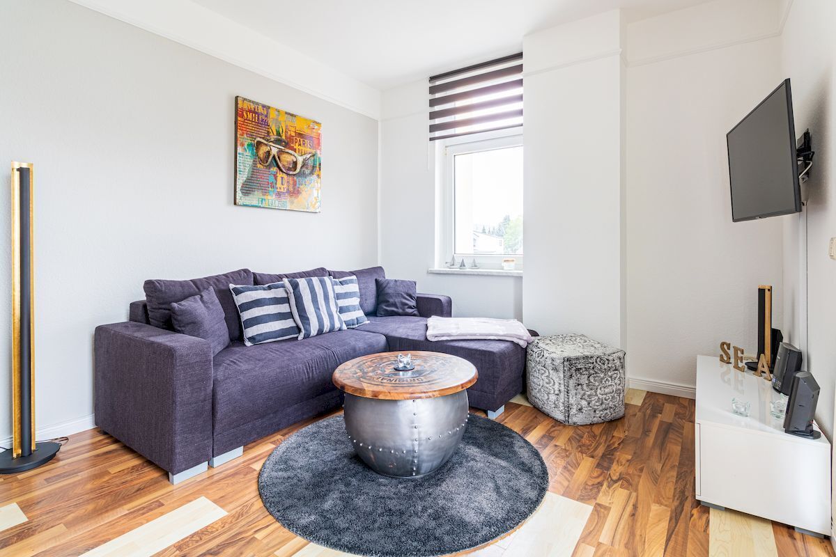 3-room apartment No. 5 in the Godewind house in Binz, beach chair, parking lot