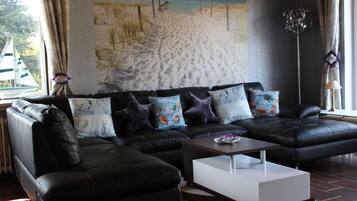 Fernseher, DVD-Player, Bücher