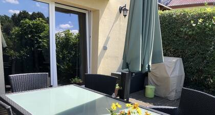Zugang zum sauberen Badesee durch den Garten,Obst, Fam.+ Hund, SĂŒdhang, Seeblick