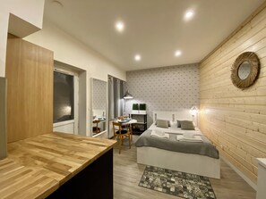 1 غرفة نوم ومكواة/لوح كي وواي فاي وملاءات أسرّة