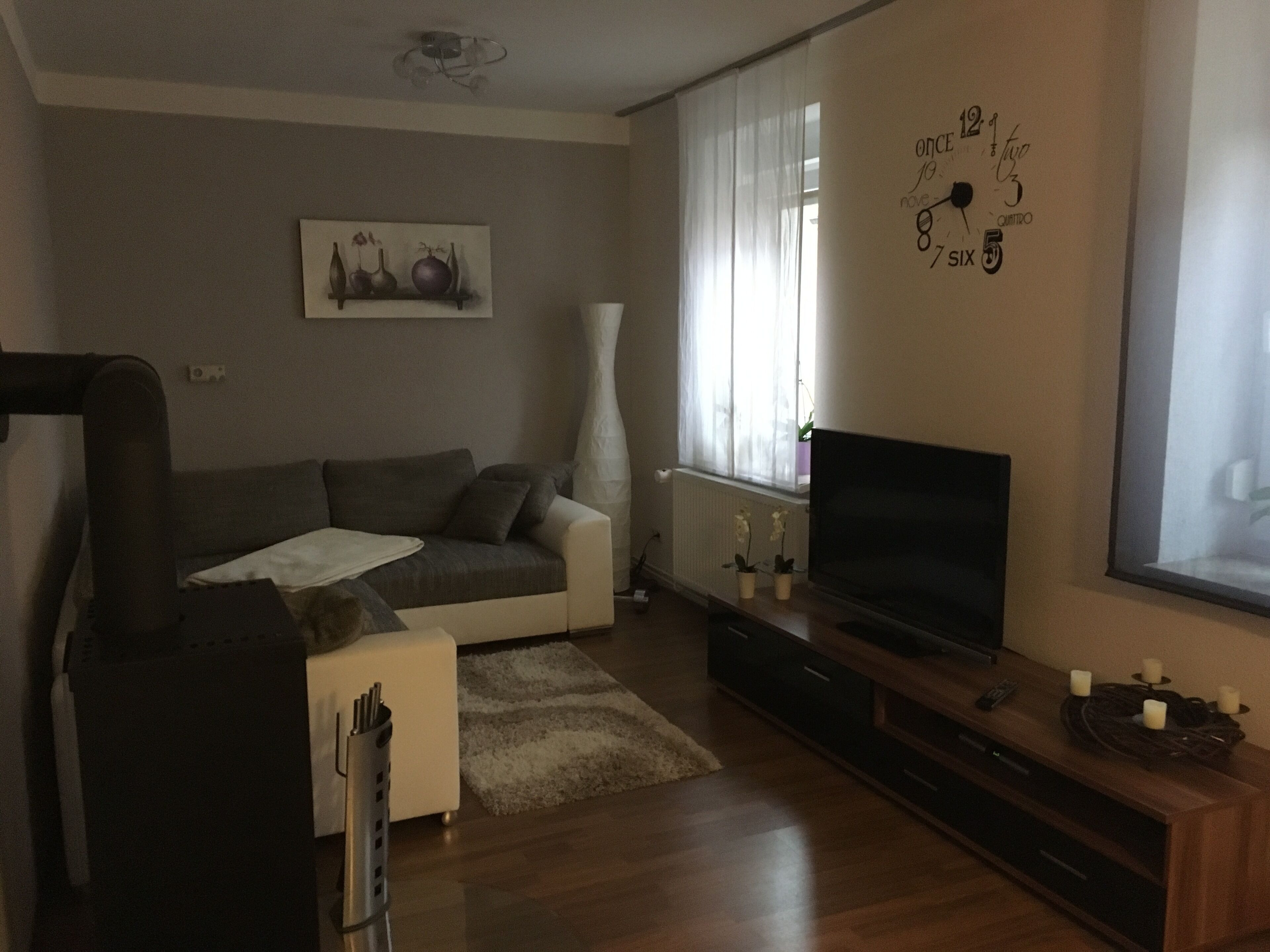 TV, fireplace, DVD player