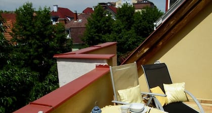 New apartment in centre of Heviz, only 50 m to thermal lake