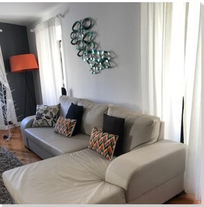 TV, DVD player, books