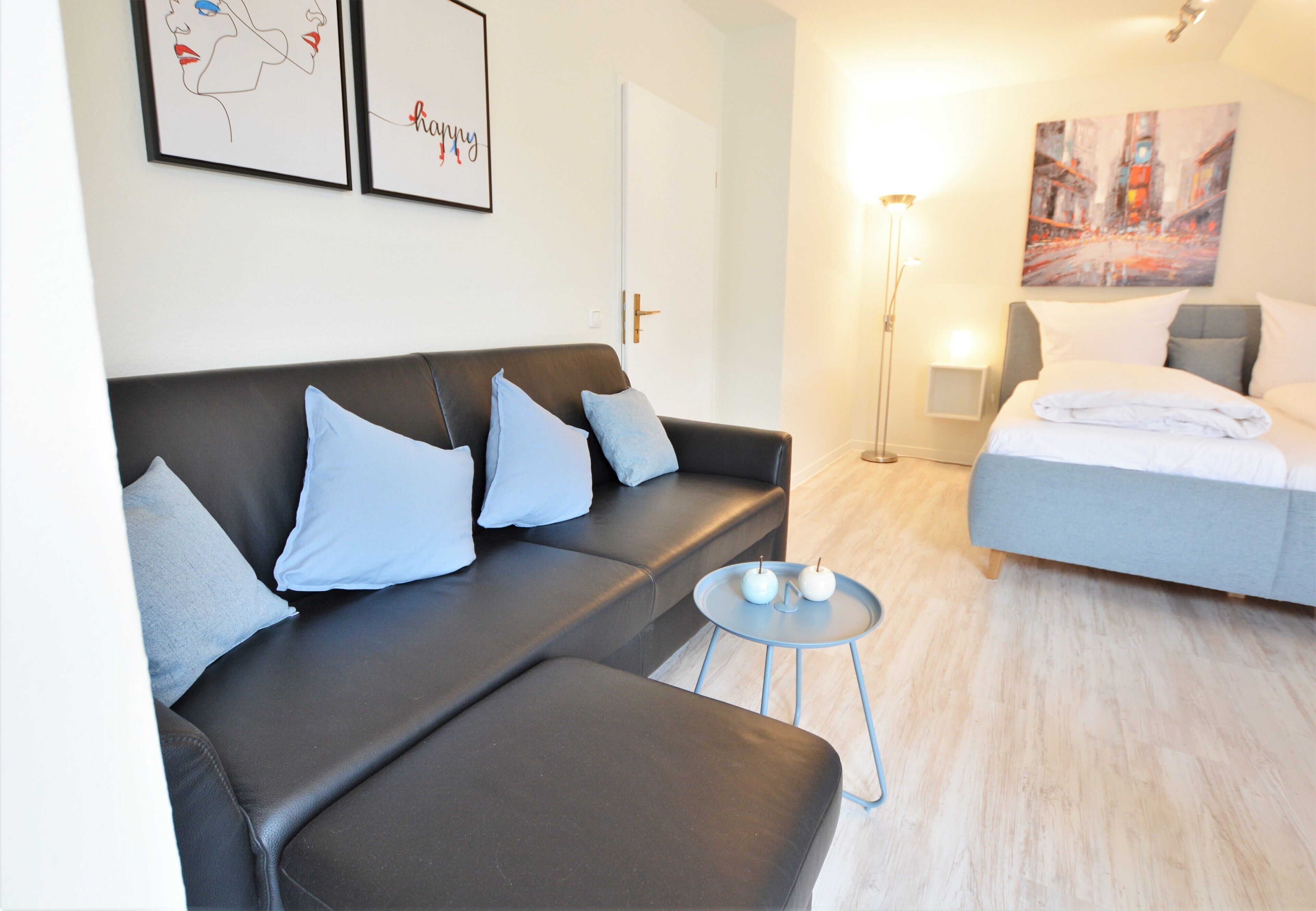 Bright and modern 1-room apartment in the spa area of ​​Bad Kreuznach