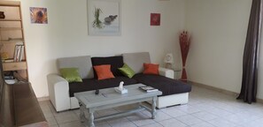 Smart TV, books - Welcome to the Gîte air du Temps spa available in summer (Robert-Magny)