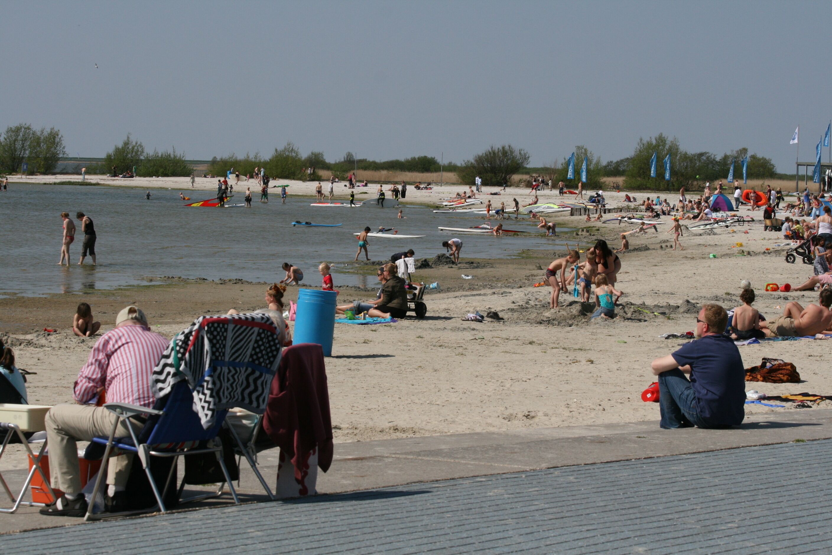 Tæt på stranden, liggestole
