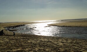 Vlak bij het strand