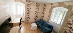 TV, DVD player, stereo