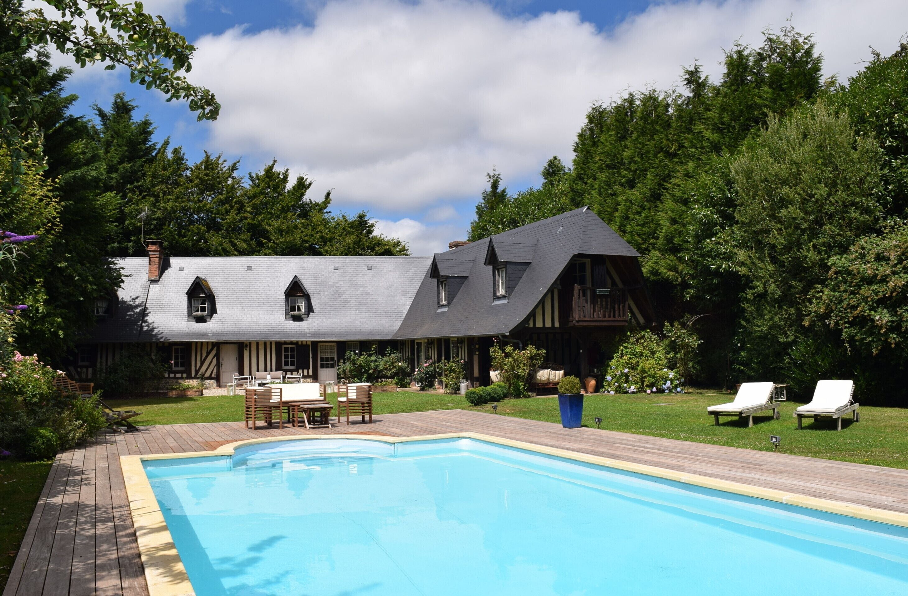 Charming farmhouse with swimming pool in Normandy - Family suite