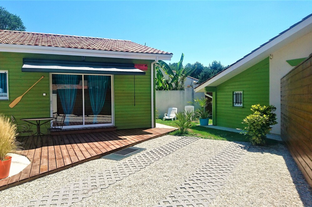 Gîte 2 pers with swimming pool 15 min from the ocean in a quiet area with garden parking wifi