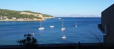 Blick von der Unterkunft