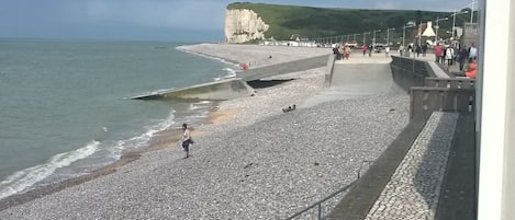 Vlak bij het strand