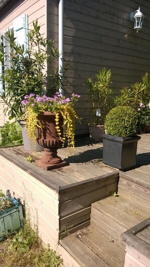 Exterior detail - Charming cottage 200 meters from the beach, in beautiful wooded property (Veulettes-sur-Mer)