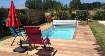 Our oasis of peace with heated pool, just a 10-minute walk from the sea.