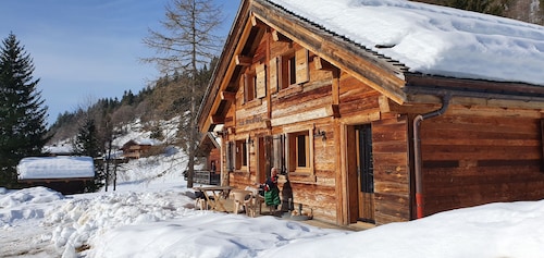 Chalet, breathtaking view - free shuttle .10 people