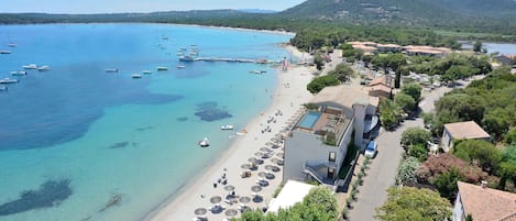 Vlak bij het strand