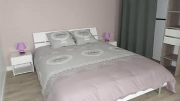 2 bedrooms, iron/ironing board, WiFi