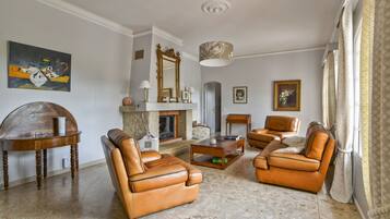 TV, fireplace, DVD player, ping pong