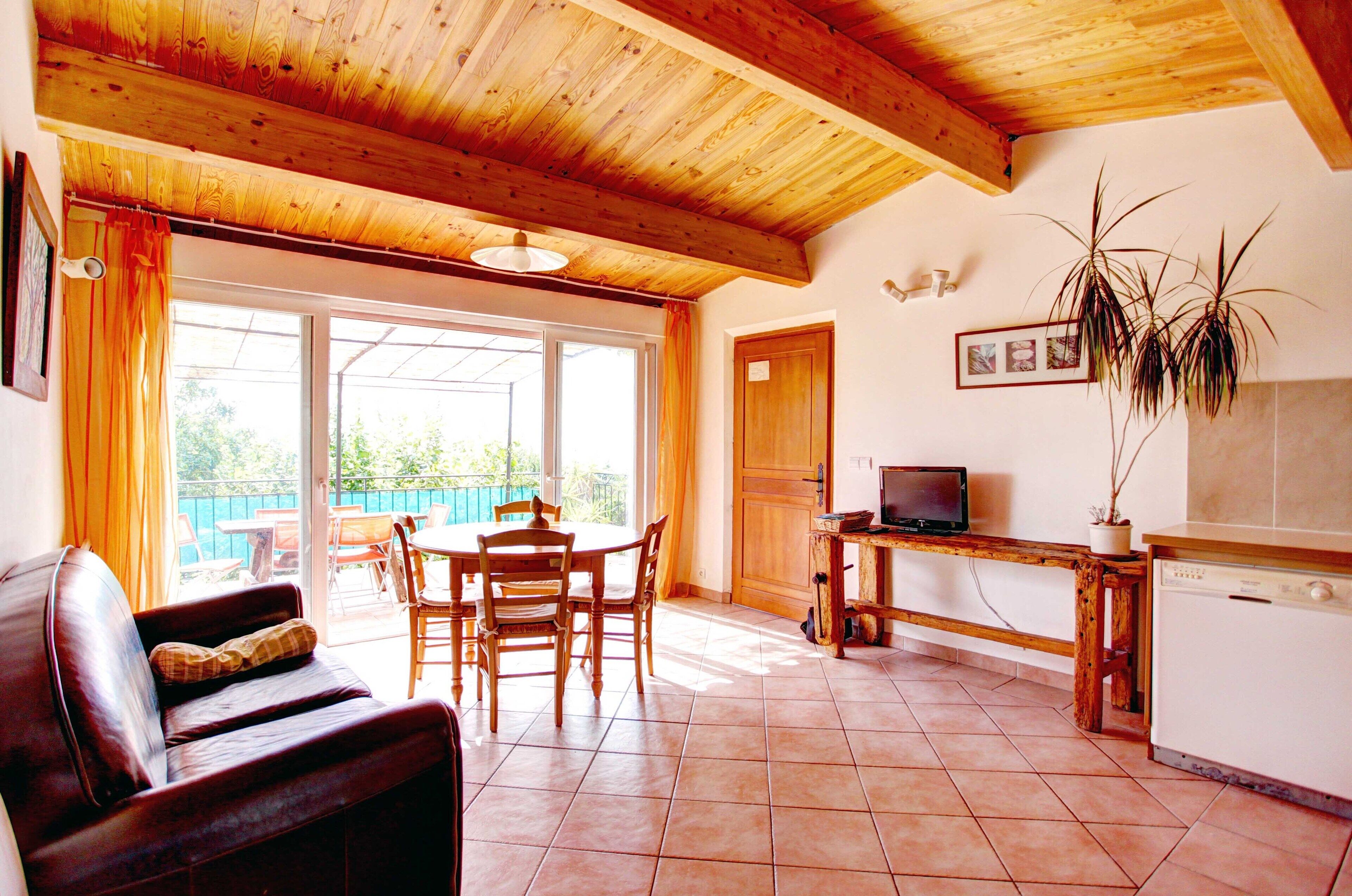 Le Greissier house with large south facing terrace sea view 4 people