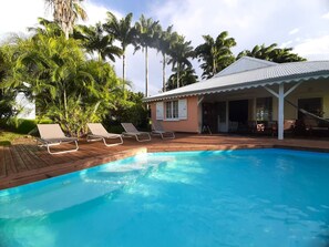 Outdoor pool - Creole villa with sea view and private pool between Ste Rose and Deshaies (SAINTE ROSE)