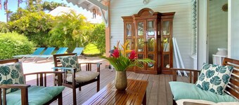 Kreolische Villa mit Meerblick und privatem Pool zwischen Ste Rose und Deshaies