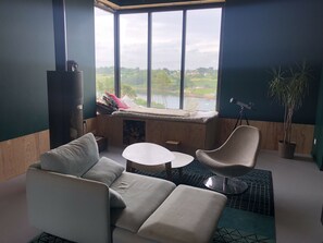 Vue depuis lâhĂ©bergement