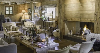 Prestige-Vermietung in der Nähe von Megève mit personalisierten Dienstleistungen. Charme, Entspannung.