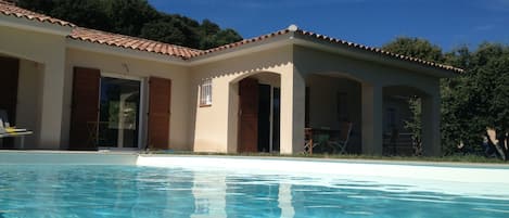 A heated pool