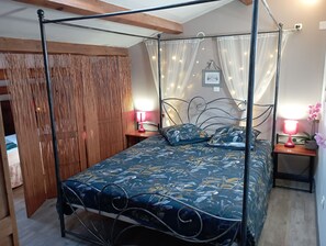 1 bedroom, iron/ironing board, travel crib, free WiFi