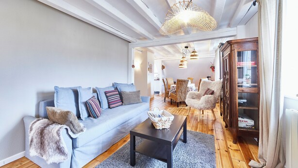 TV, fireplace, DVD player - Charming gite in winegrower's house - Opaline 5 persons (gertwiller)