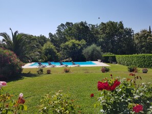 Outdoor pool - Independent Villa with Large Pool and Summer Kitchen (Châteauneuf-Grasse)