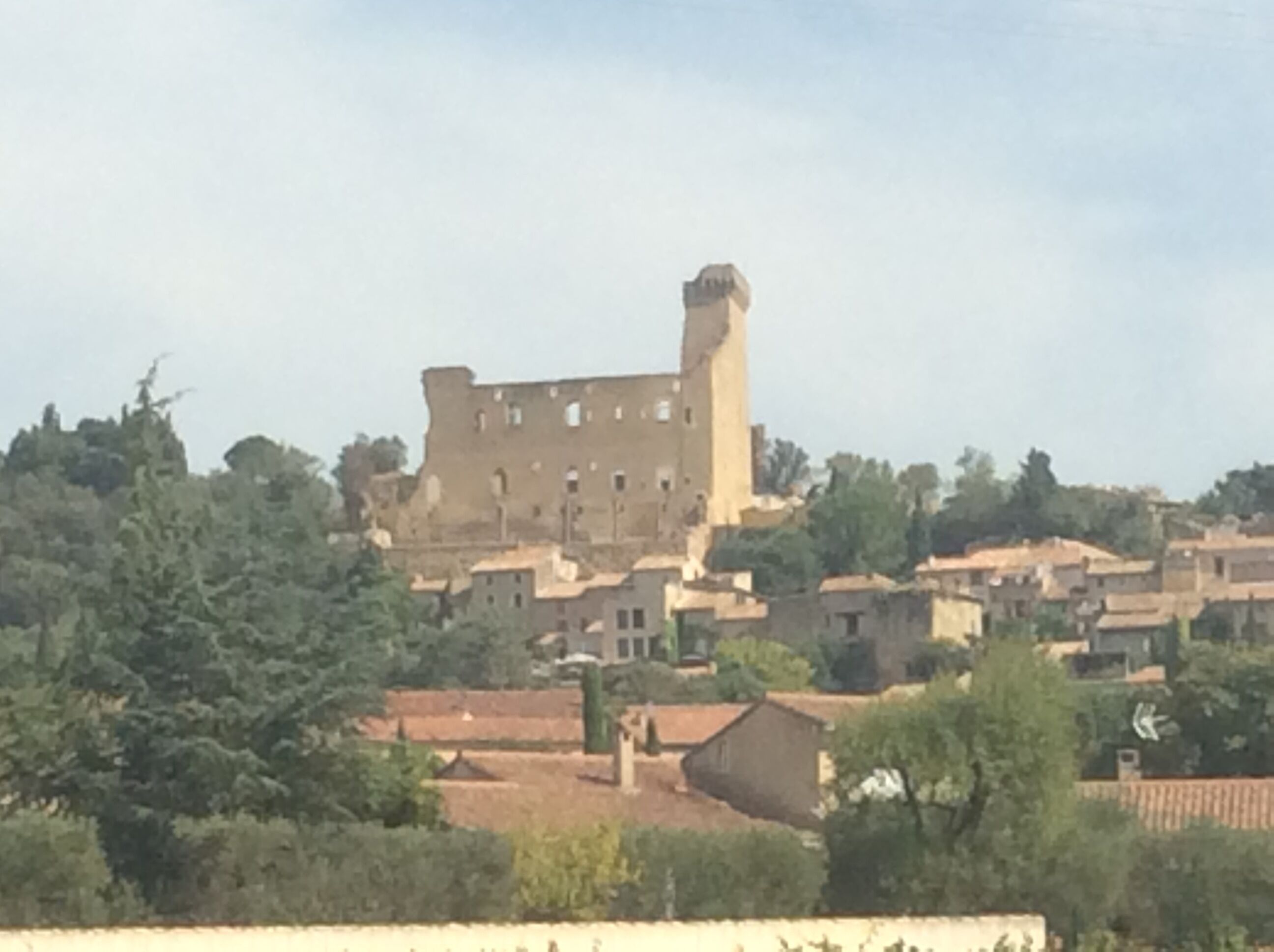 House in the village of Chateauneuf du Pape winemakers