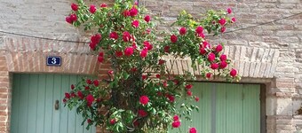 Gite en quercy blanc avec terrasse ensoleillée ; 4 chambres .
