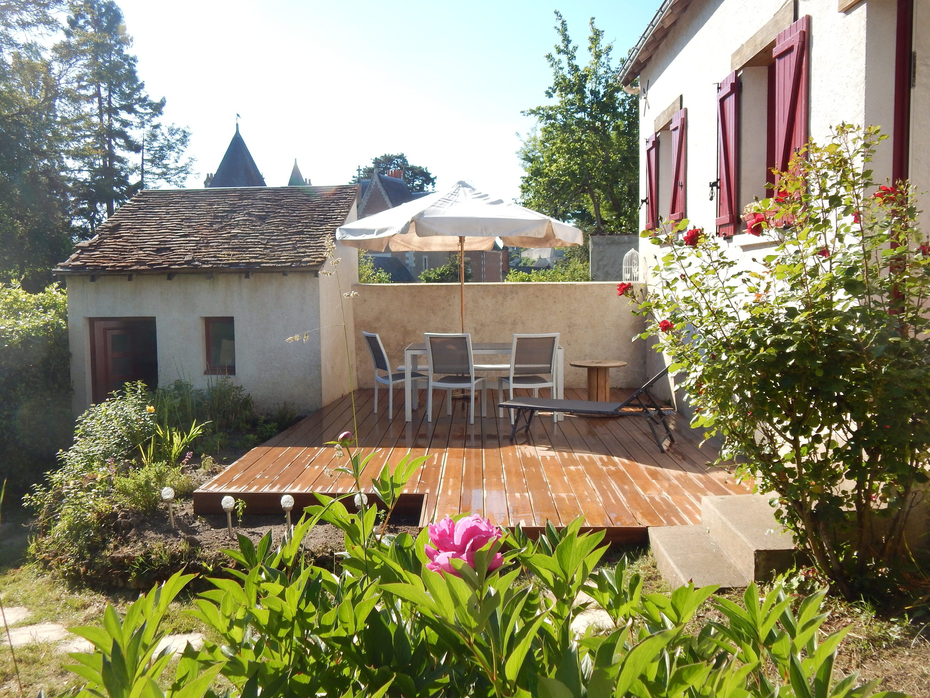 Cottage 4-5 people with garden facing Clos Lucé