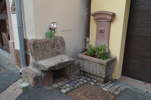 Exterior detail - Half-timbered house with Balcony (Zellenberg)