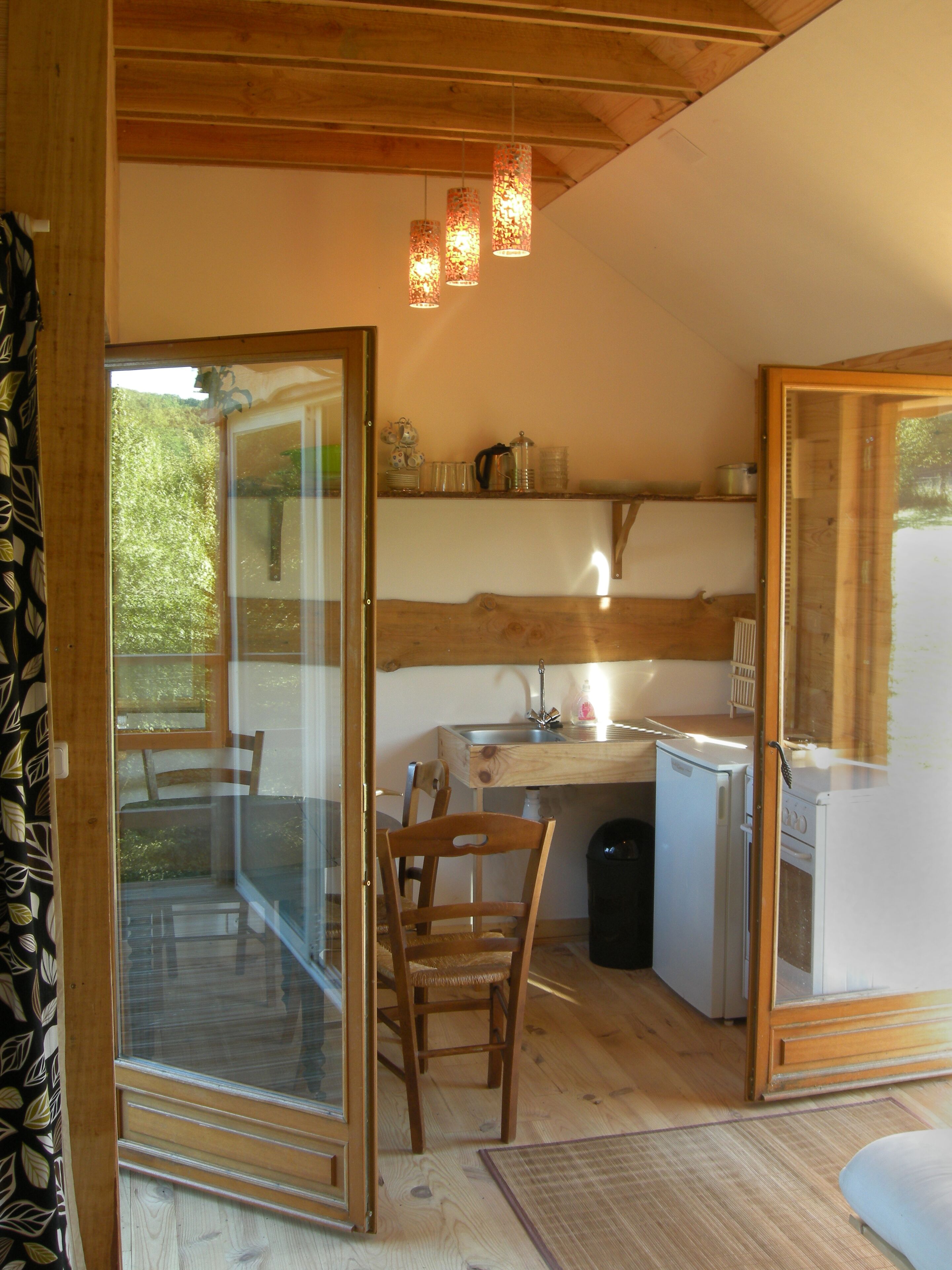 Comfortable perched hut