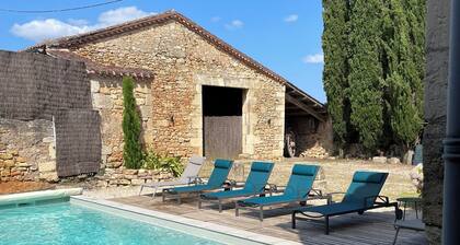 Maison familiale rénovée avec piscine chauffée & vue sur la vallée du Lot