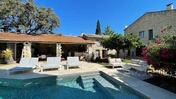 A heated pool