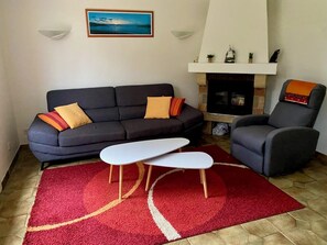 Fernseher, Kamin
