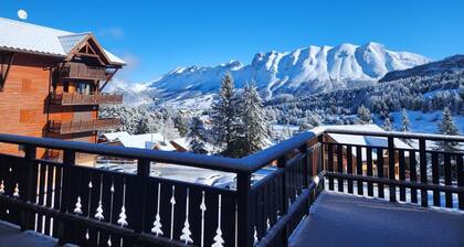 La Joue du Loup- Apt 4/6 pers -Terrace with ski slope access- Eden des Cimes