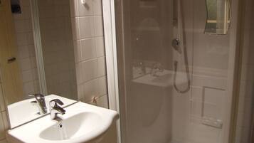 Shower, hair dryer