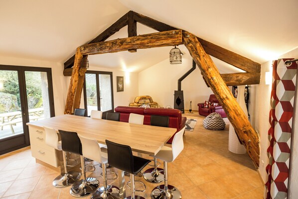 Dining - Charming mountain gîte (4 rooms / 10 pers) (Occitanie / Hérault) (Castanet-Le-Haut)